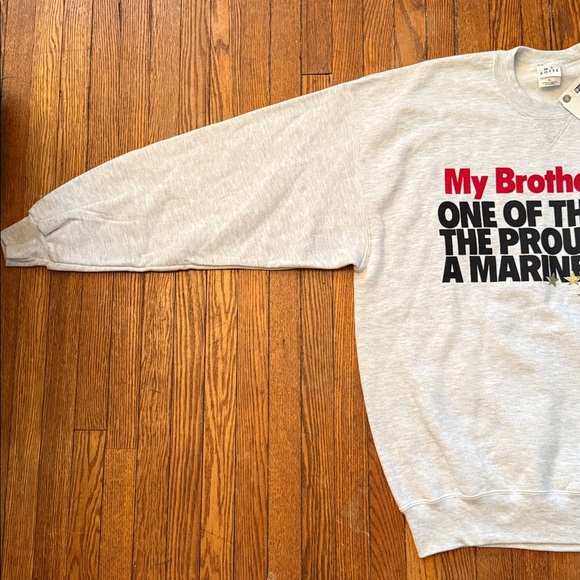 90’s Marine’s Vintage Crewneck Sweater My Brother One of The Few The Proud - Picture 7 of 13